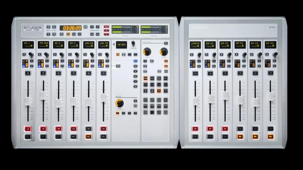 Studer ONAIR 1500-6 FADER Звуковой микшерный пульт.