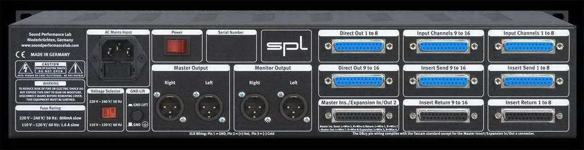 SPL MixDream 2384. Линейный сумматор 16 каналов