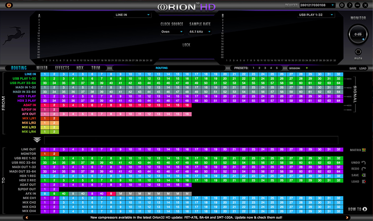 Antelope Audio Orion 32HD. 64-канальный AD/DA конвертер