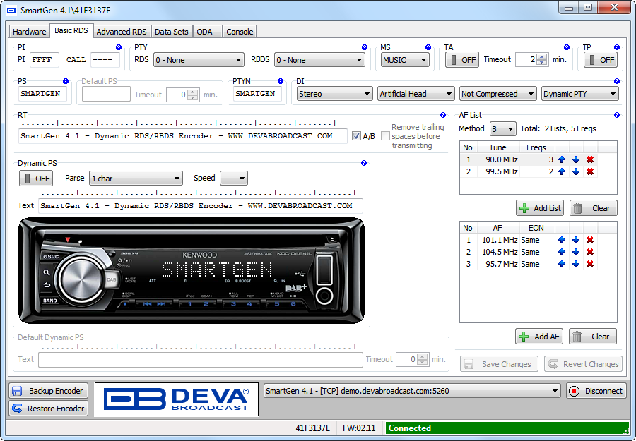 DEVA Broadcast SmartGen 4.1 RDS/RBDS кодер