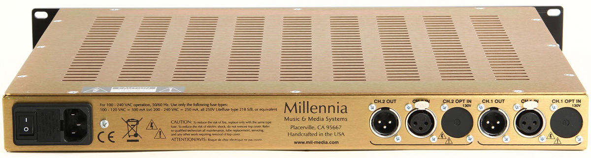 Millennia Media HV-3C Двухканальный микрофонный предусилитель.