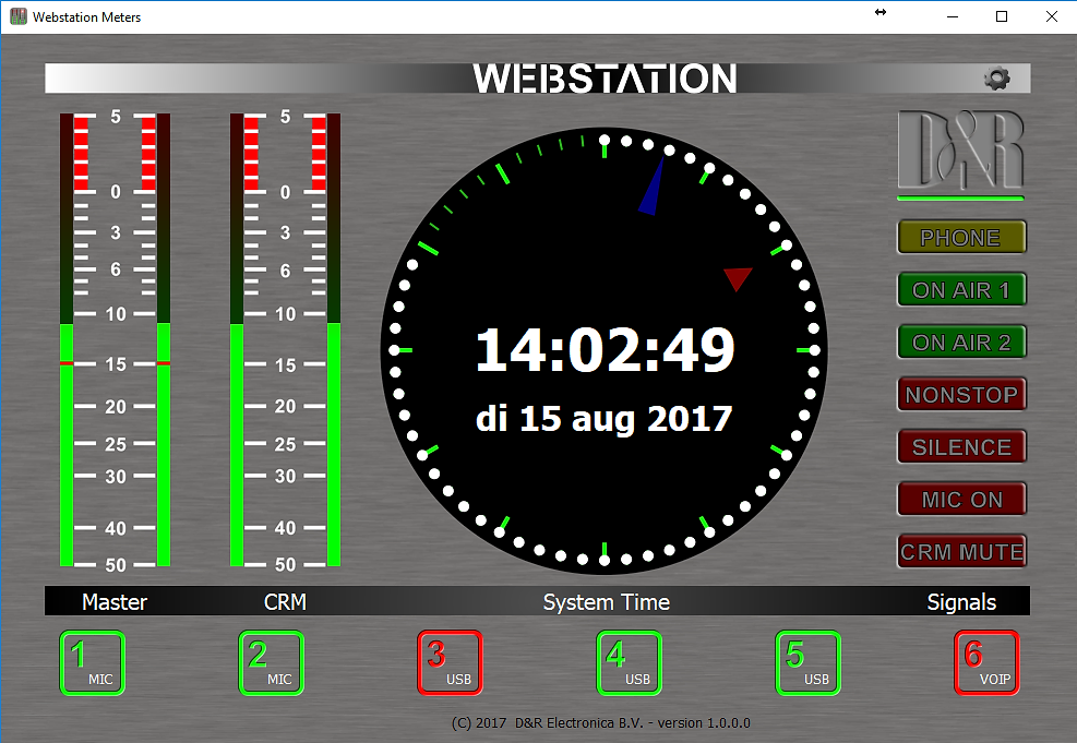 D&R WEBSTATION-USB BROADCAST MIXER Аналоговый микшерный пульт
