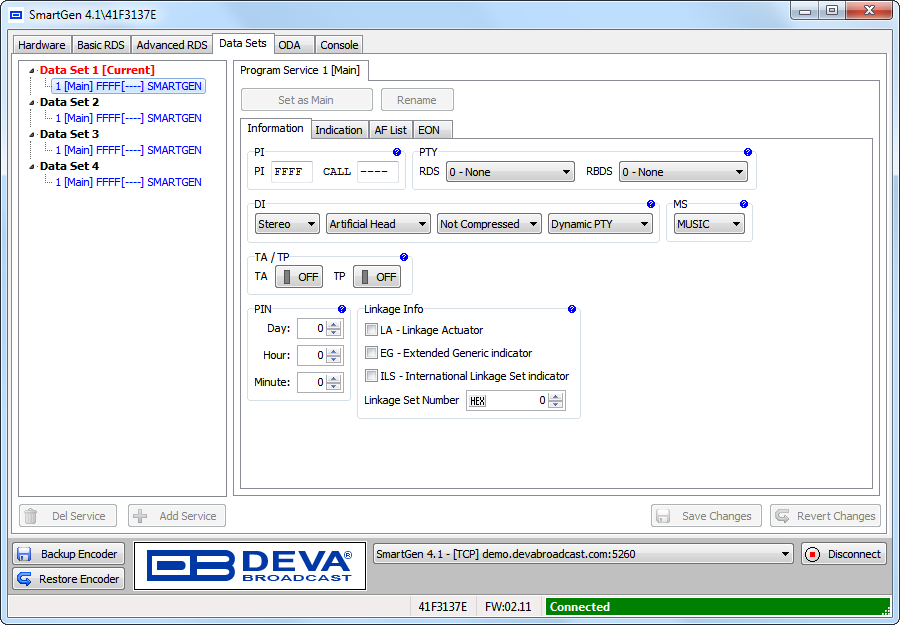 DEVA Broadcast SmartGen 4.1 RDS/RBDS кодер
