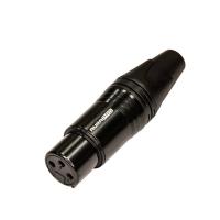 AURAPRO AC3FX-G Профессиональный кабельный аудио разъем XLR 3 Мама черный