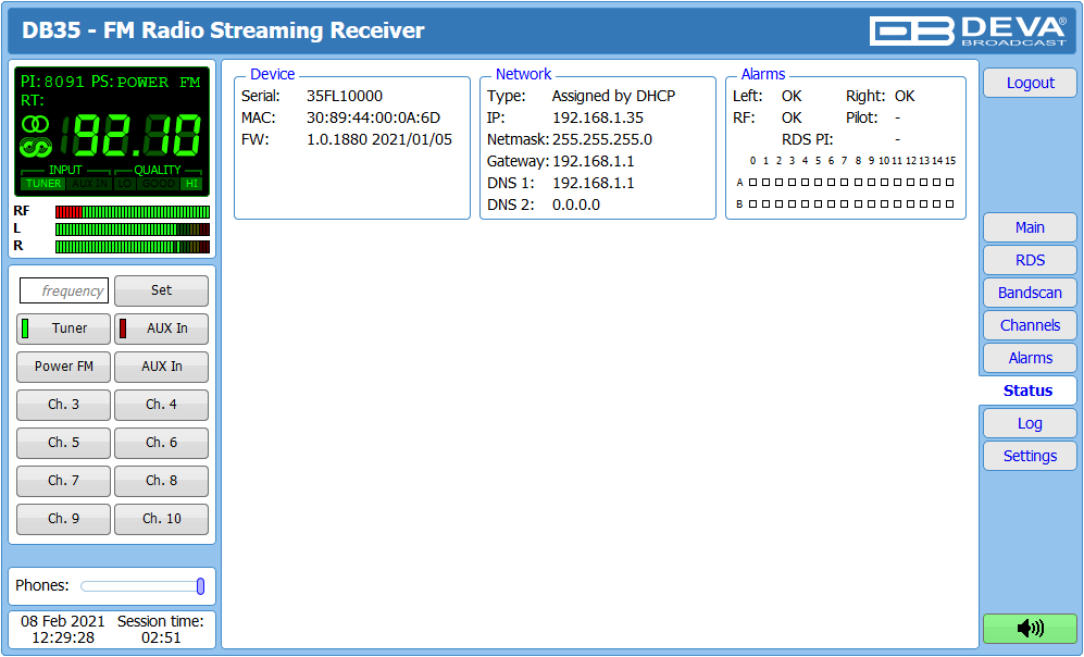 DEVA Broadcast DB35 компактный FM-радиостример