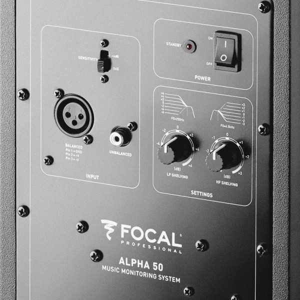 Focal Professional Alpha 50. Контрольный двухполосный звуковой монитор ближнего поля