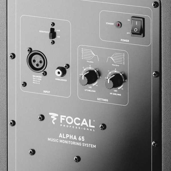 Focal Professional Alpha 65. Контрольный двухполосный звуковой монитор ближнего поля