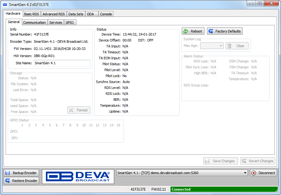 DEVA Broadcast SmartGen 4.1 RDS/RBDS кодер