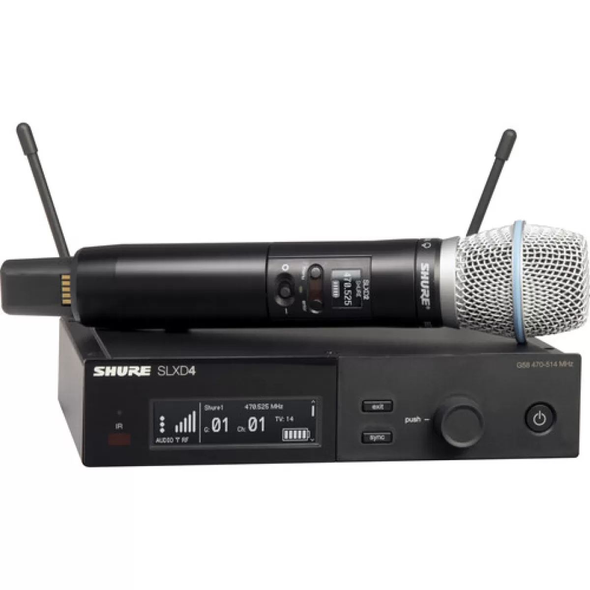 Shure SLXD24/B87A BETA87A Цифровая радиосистема с ручным передатчиком