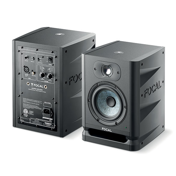 Focal Professional ALPHA 50 EVO. Контрольный двухполосный звуковой монитор ближнего поля. Динамики 5