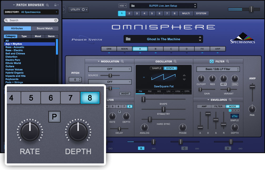 Spectrasonics OMNISPHERE 2. Виртуальный модуль мультитембрального синтезатора звуков