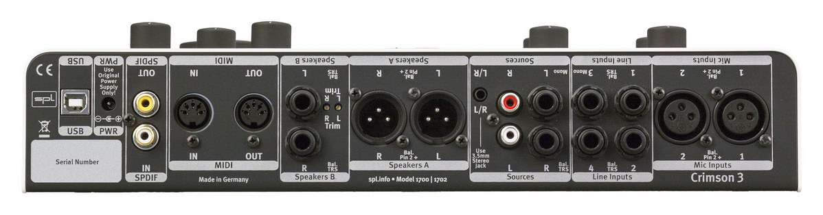 SPL Crimson 3 Black. USB интерфейс и мониторный контроллер