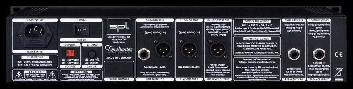 SPL Transducer 2601. Аналоговый имитатор гитарного кабинета и микрофона